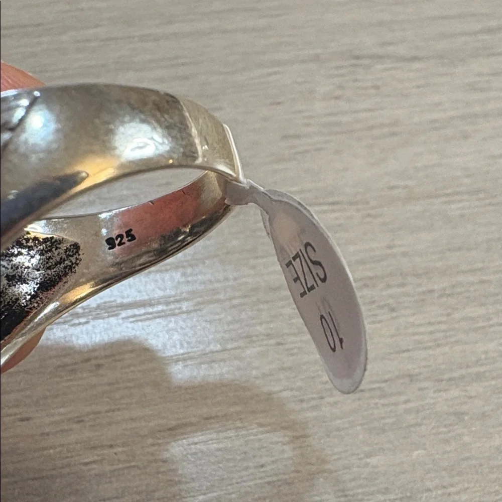 NWT 925 solid silver 8.5‎ gram skull ring size 10